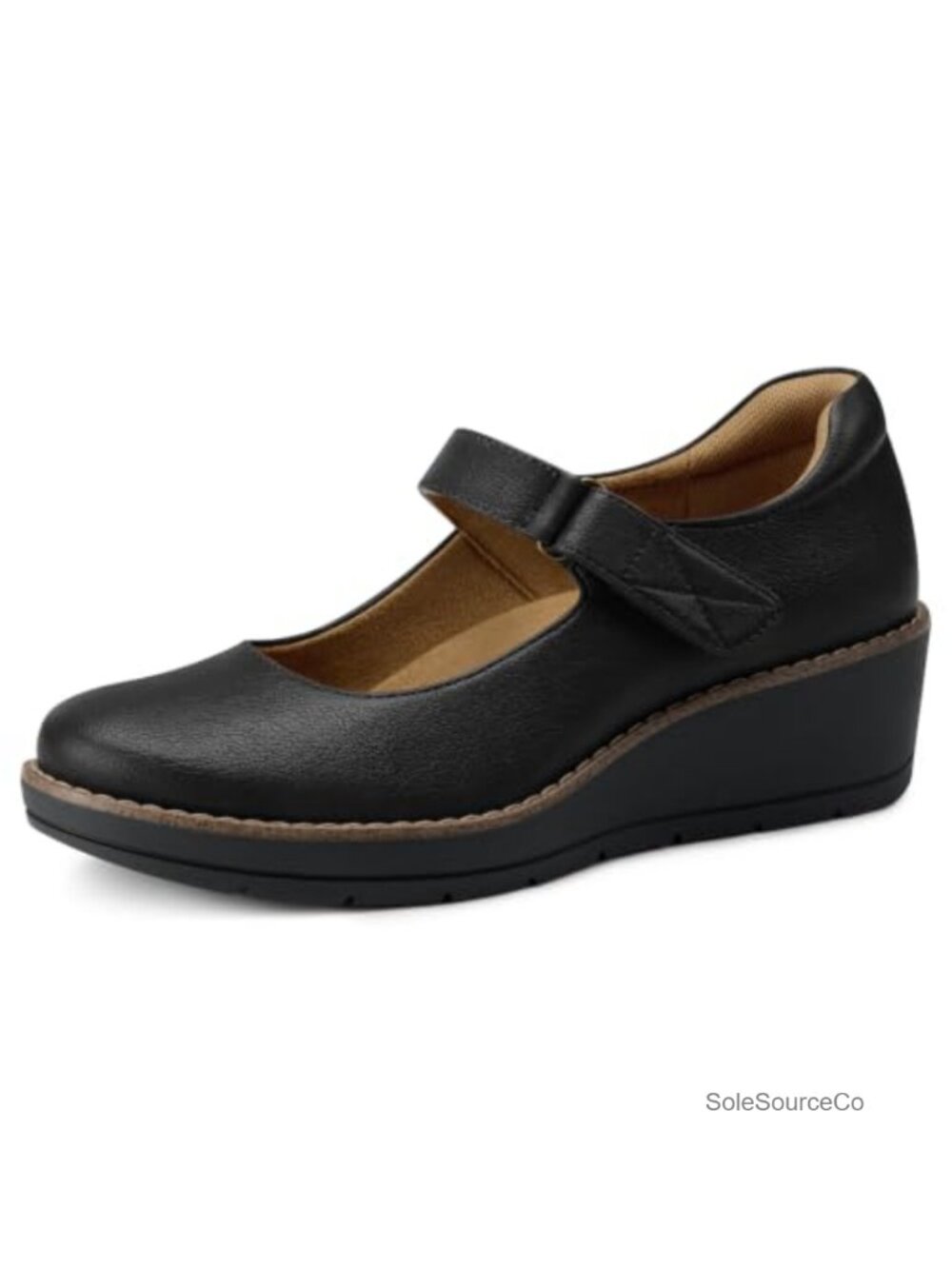 Women Mary Jane Work Pumps Memory Foam Non-Slip Comfort Shoes